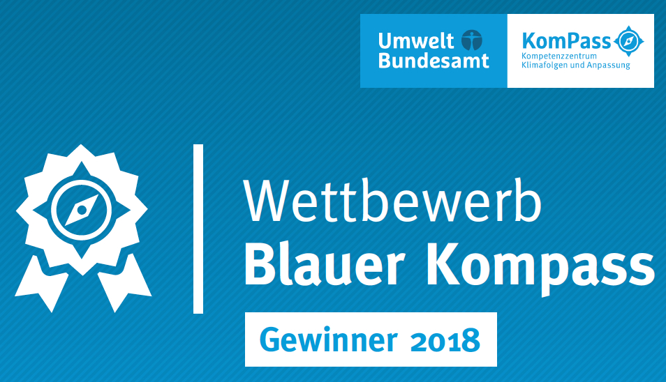 Logo: Gewinner des „Blauen Kompass 2018” (© UBA)