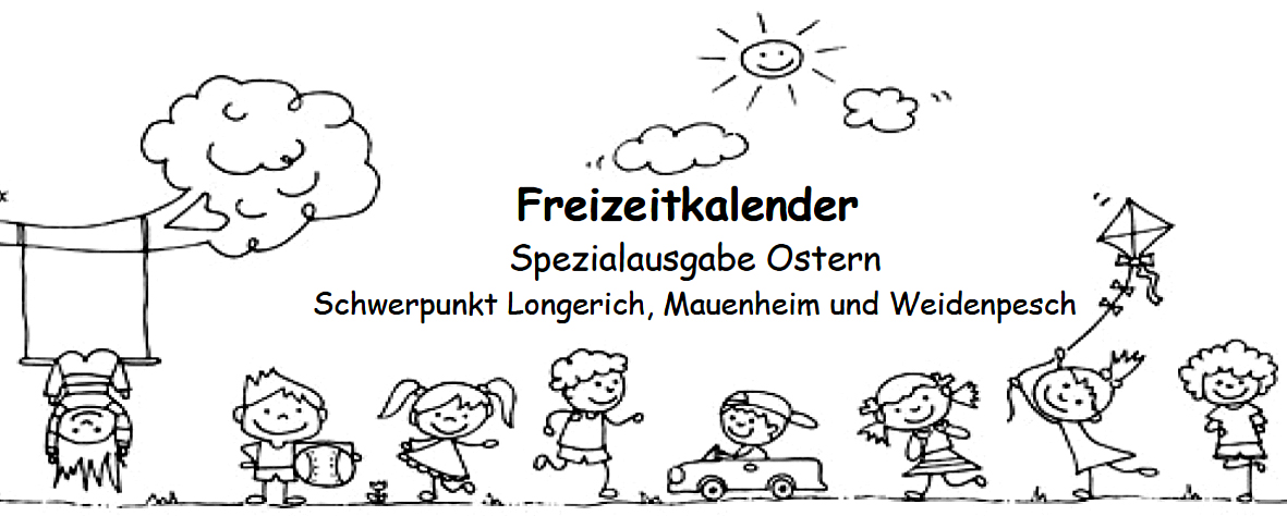 Flyerkopf des Freizeitkalenders, Sonderausgabe Ostern (© Bezirksjugendamt Nippes, Praxis Jugendhilfe)
